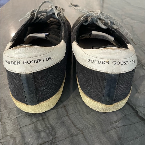 Golden Goose Barney’s exclusive black low top Super Star Sneakers. - Picture 3 of 4
